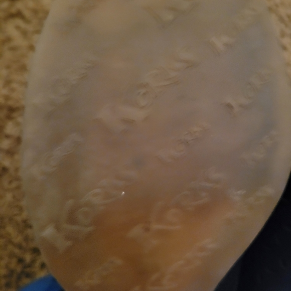 Korks Women 7 Black Suede Leather Perforated Slingback Cayleigh Sandals Open Toe - Picture 7 of 7